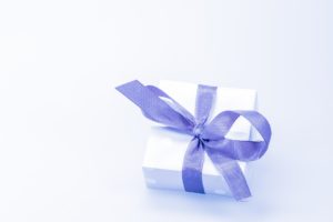 Gift Box with Purple Ribbon - SkinCenter Gift Certificates