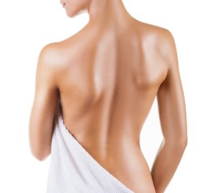 woman's bare back
